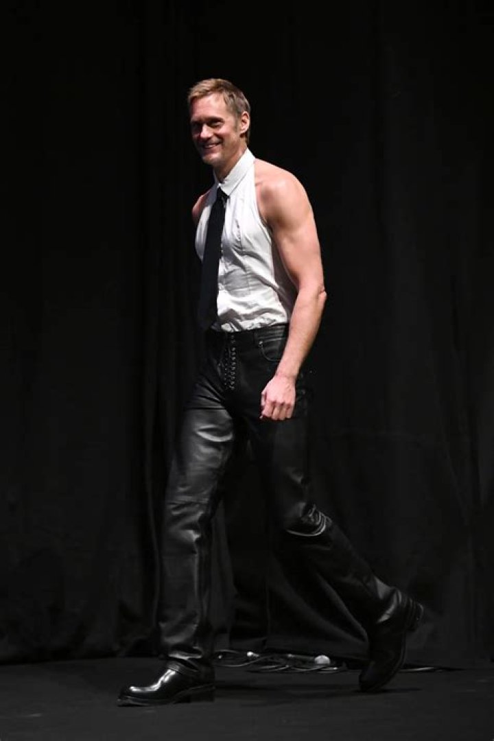 Alexander Skarsgard in a tight suit