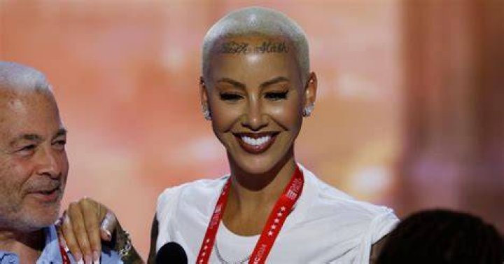 Amber Rose defends her new, giant forehead tattoo reading ‘Bash Slash’