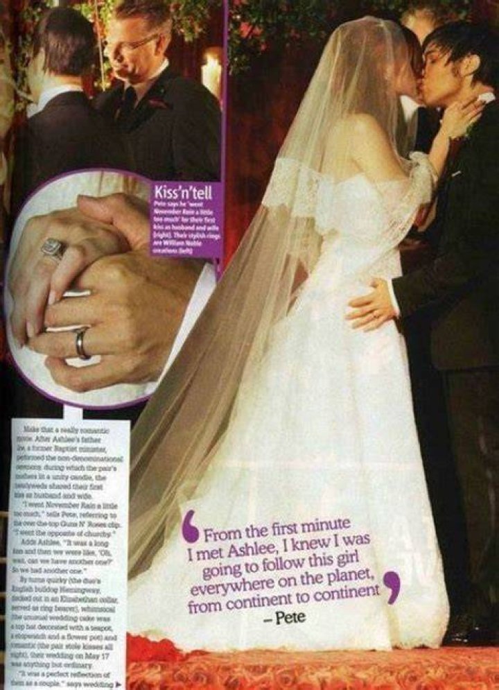 Ashlee Simpson & Pete Wentz marry