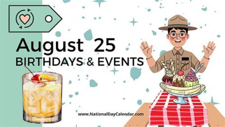 August 25 Birthdays By Profession