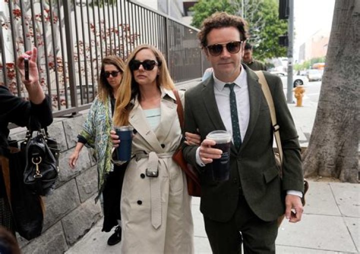 bitchy | Danny Masterson arrives in court with wife Bijou Phillips as deliberations in his rape case resume today after jury could not reach decision
