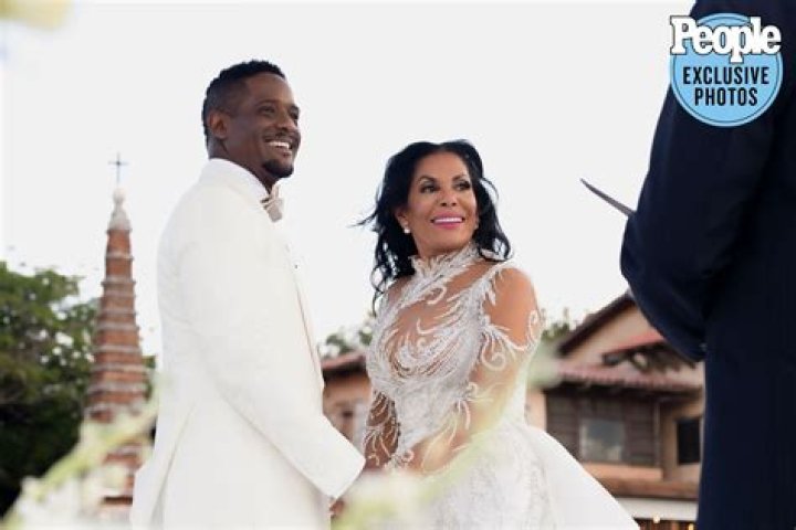 Blair Underwood and fiancee Josie Hart wed in an all-white-themed wedding ceremony 