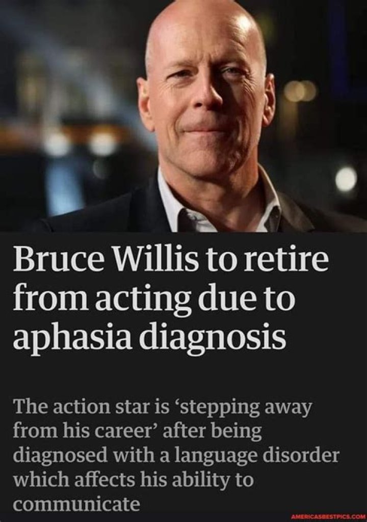 Bruce Willis is stepping away from his career after being diagnosed with aphasia