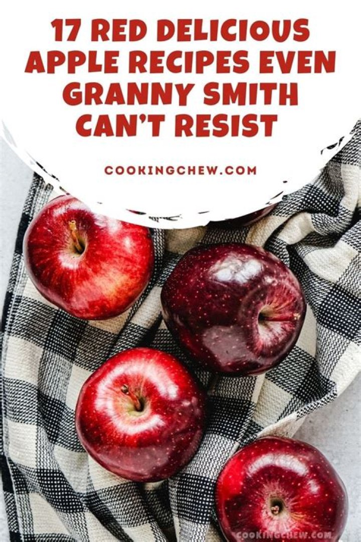 Can I cook with red delicious apples?