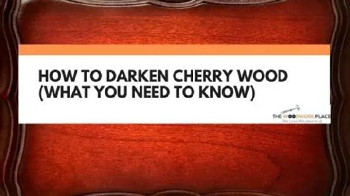 Can you darken cherry wood?