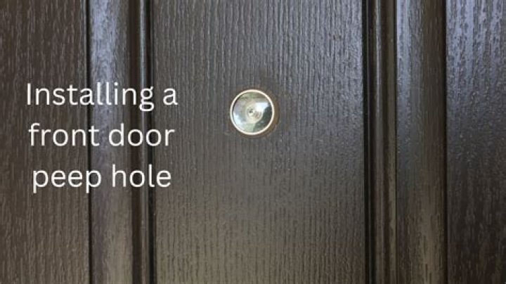 Can you drill a hole in a fiberglass door?