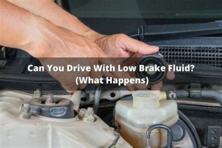 Can you drive a car with low brake fluid?