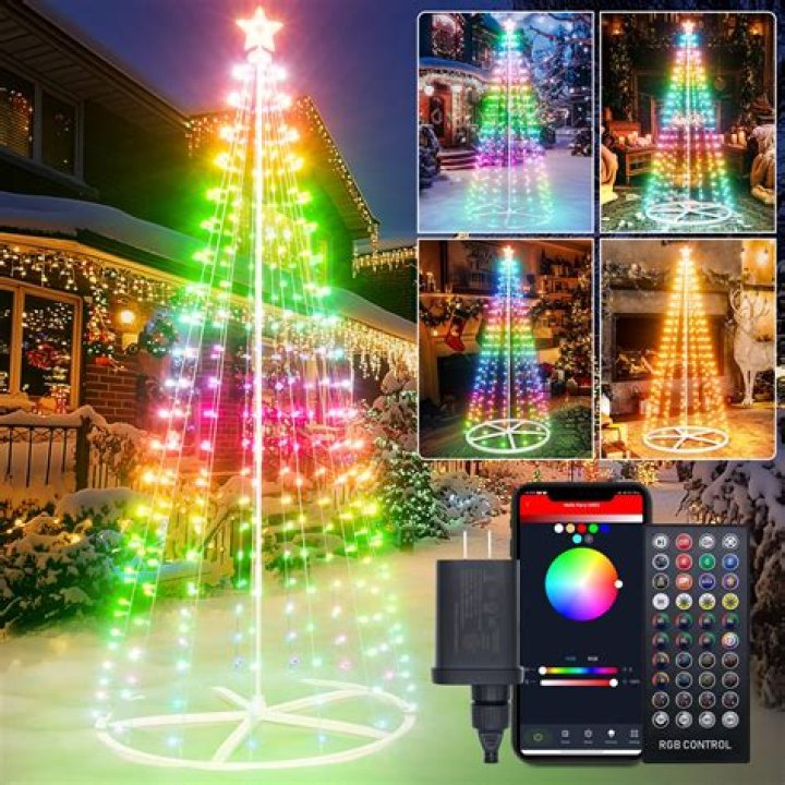 Can you put LED lights on an aluminum tree?