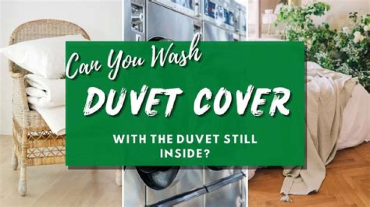 Can you wash duvet with cover on?