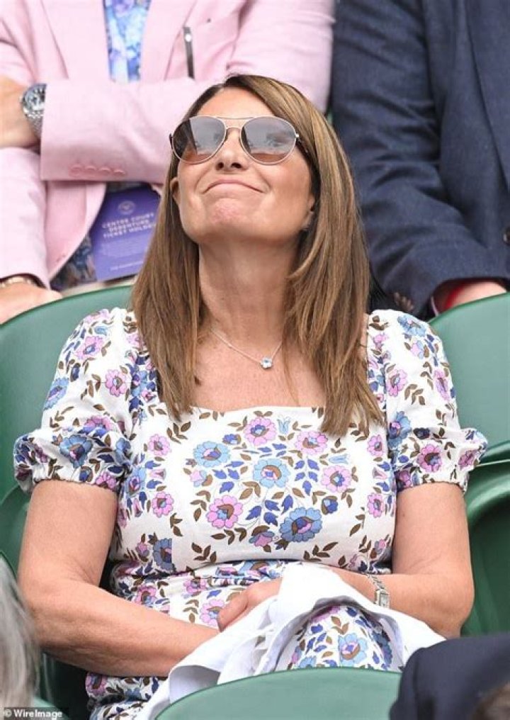 Carole Middleton wore a Boden jumpsuit & denim jacket to Wimbledon