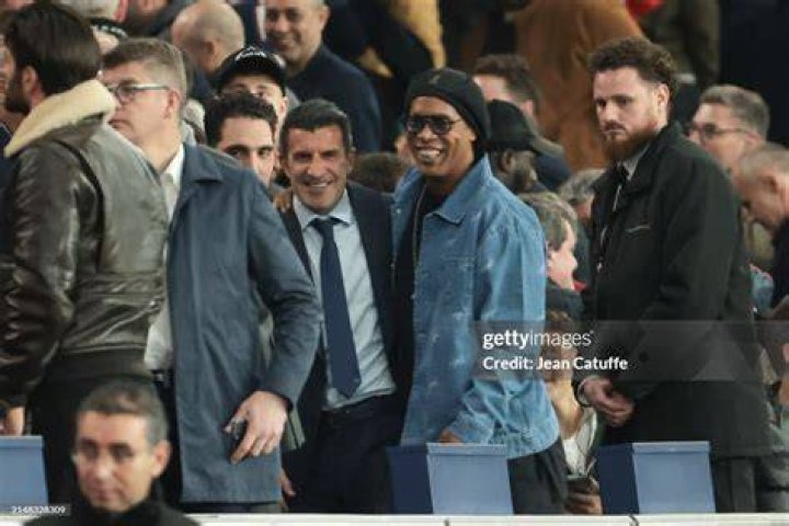 Celebrities attend the Champions League match in Paris