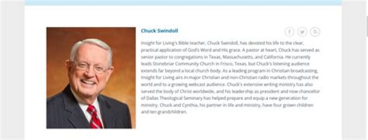 Chuck Swindoll - Age, Family, Bio