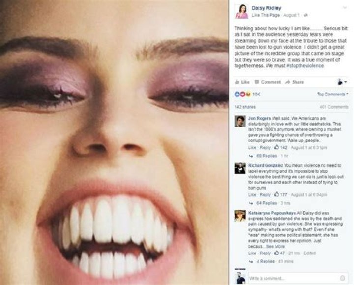 Daisy Ridley: My skin isn’t great, I have a trainer, I don’t always smile
