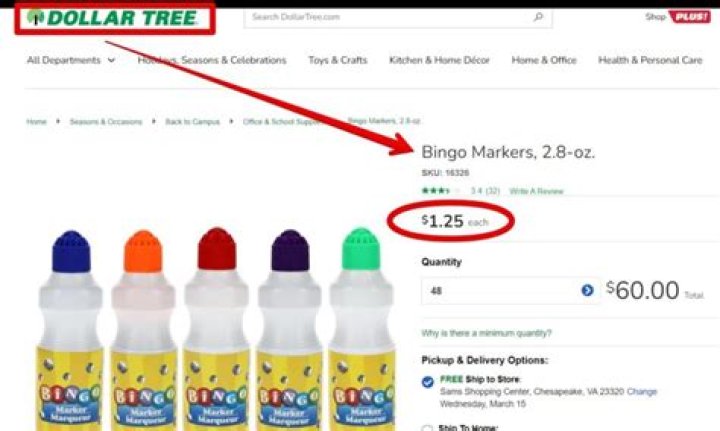 Does Dollar Tree have bingo markers?