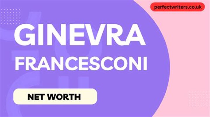 Ginerva Francesconi Height, Weight, Net Worth, Age, Birthday, Wikipedia, Who, Instagram, Biography