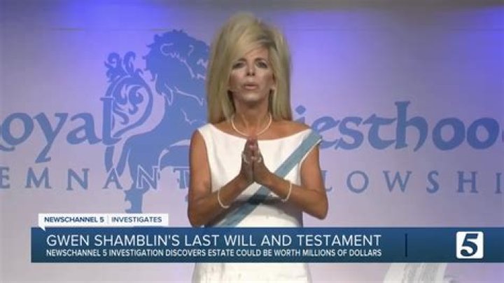 Gwen Shamblin’s will left nothing to her Remnant Fellowship church