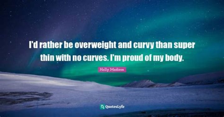 Holly Madison is proud of her curvy, un-retouched body