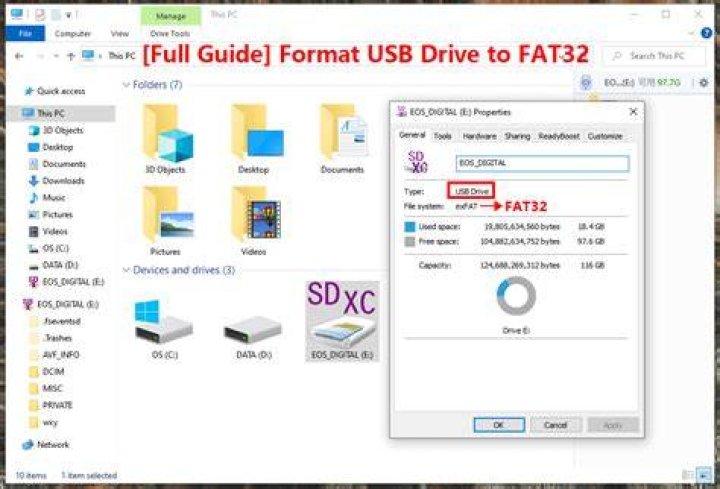 How do I format a Cdfs flash drive?