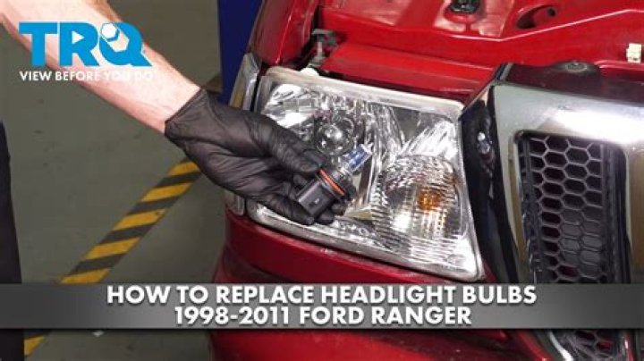 How do you change a headlight bulb on a Ford f250?