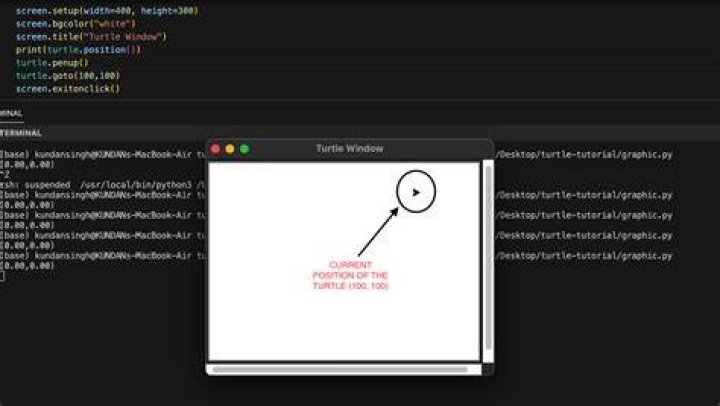 How do you move a turtle in python without drawing?
