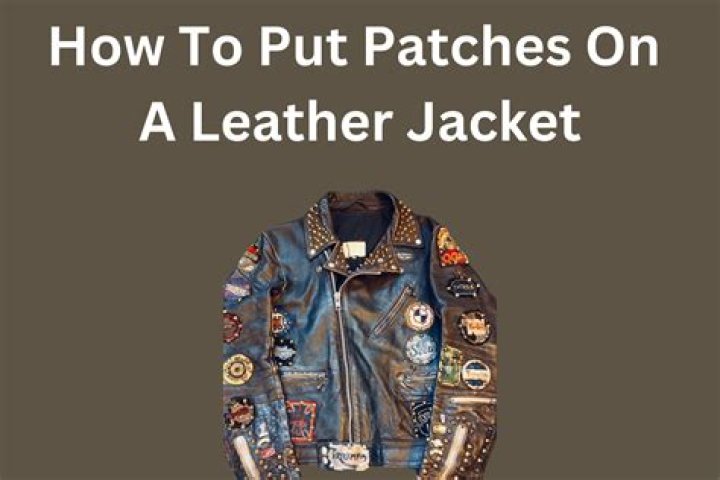 How do you put patches on leather?