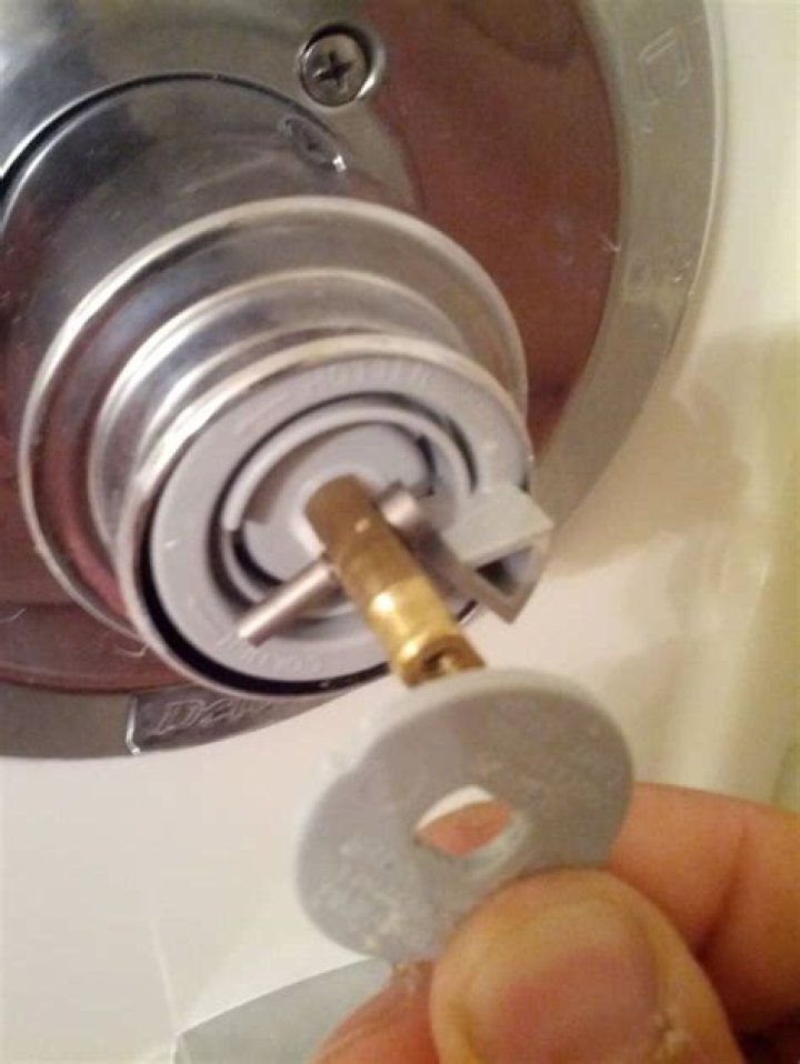 How do you remove anti scald from a Delta faucet?