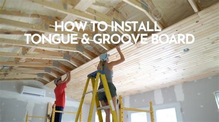 How do you remove tongue and groove wall boards?