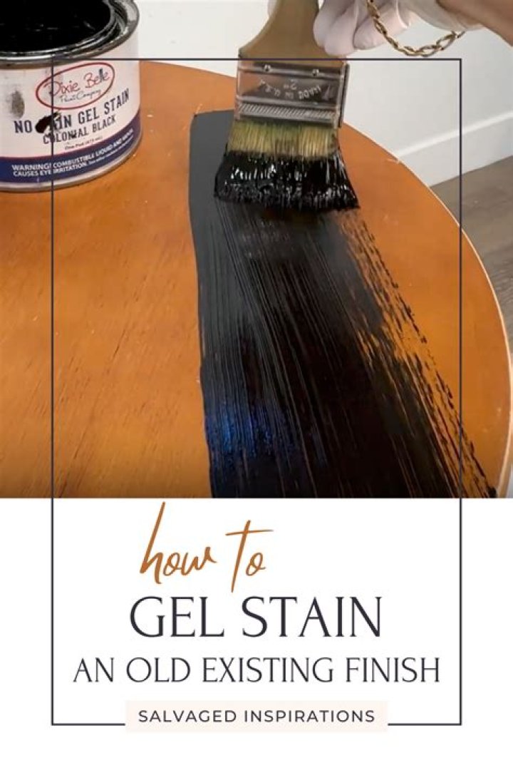 How do you stain already stained furniture?