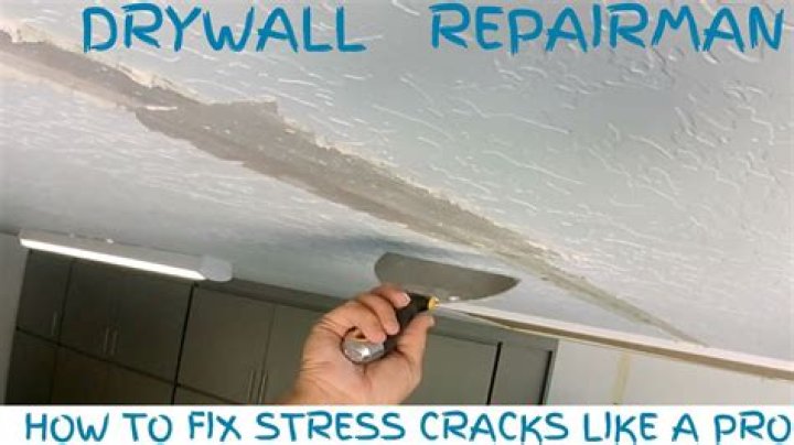 How do you stop stress cracks in drywall?