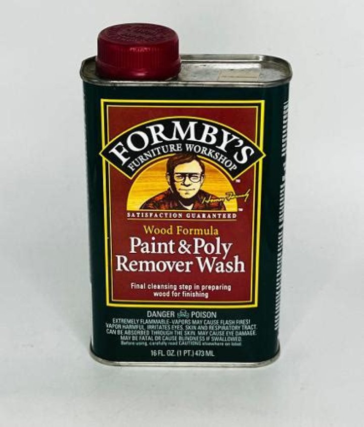 How do you use Formby's paint and poly remover?