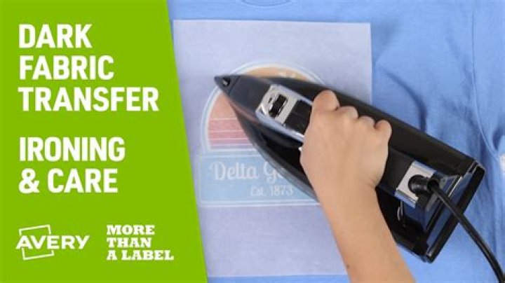 How do you use iron on transfer paper on dark fabric?