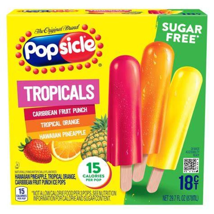 How many fluid ounces are in a sugar free popsicle?