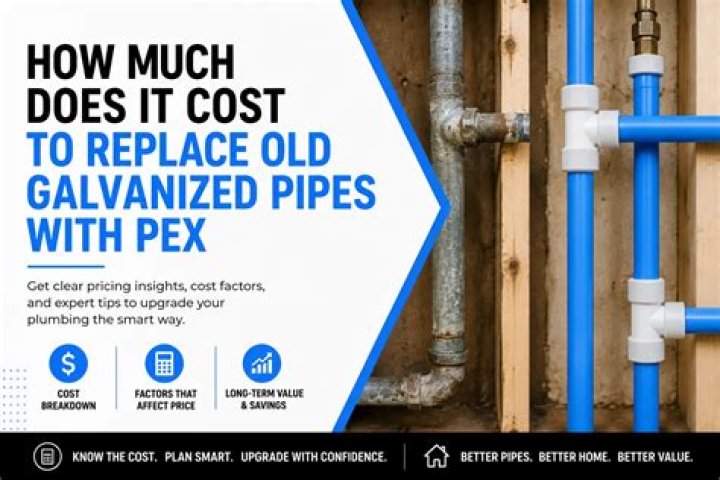 How much does it cost to replace galvanized pipes with PVC?