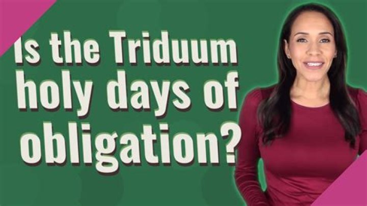 Is Holy Thursday a day of obligation?
