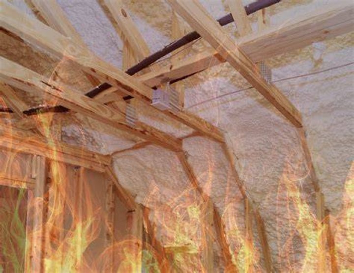 Is spray foam insulation flammable?
