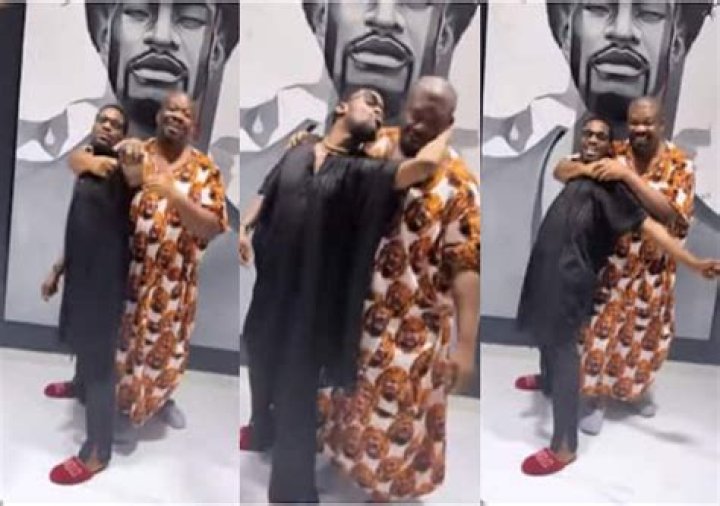 
“It’s The Kiss For Me”- Fans Gush As Don Jazzy And D’Banj Chill In Video 