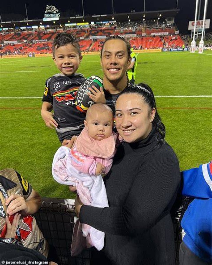 
Jarome Luai Son Israel Luai: Kids and Wife Bailey Paris Toleafoa 
