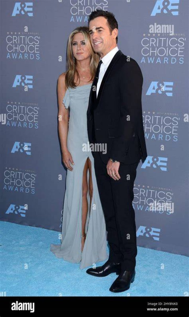 Jennifer Aniston, Justin Theroux attends The 72nd Golden Globe Awards in Los Angeles