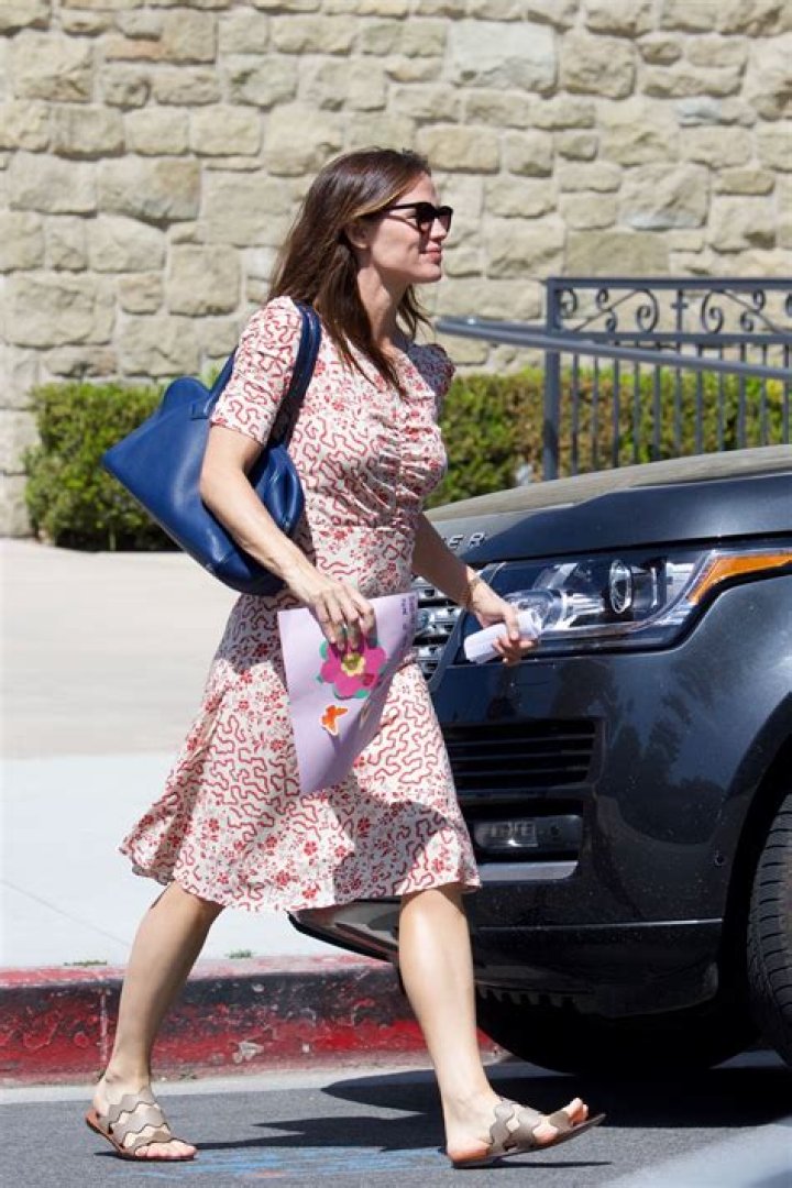 Jennifer Garner at church in Pacific Palisades
