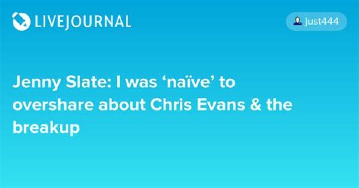 Jenny Slate: I was ‘naïve’ to overshare about Chris Evans & the breakup