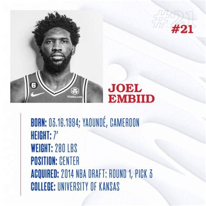 Joel Embiid Height, Weight, Net Worth, Age, Birthday, Wikipedia, Who, Nationality, Biography