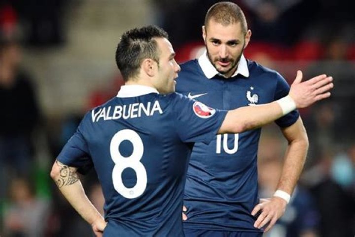 Karim Benzema and Mathieu Valbuena