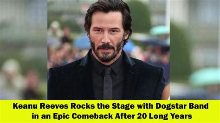 Keanu Reeves reunited with his band, Dogstar, to perform after 20 years