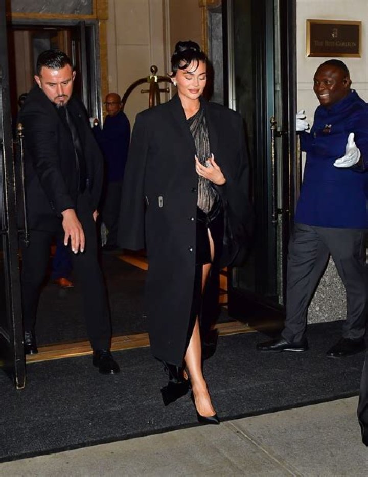 Kylie Jenner leaving her hotel in Miami Beach with boyfriend Travis Scott