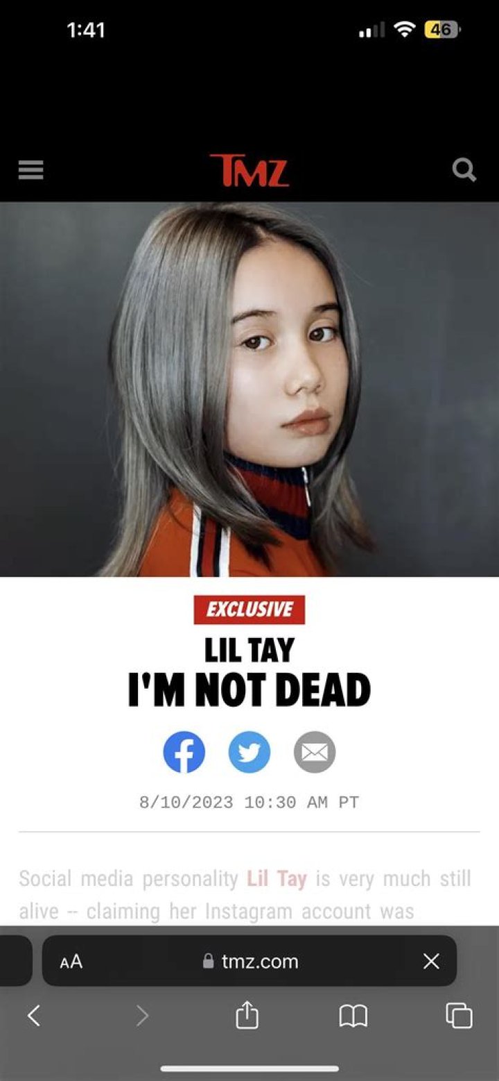Lil Tay is Alive and Claimed Her Instagram was Hacked to Spread Rumors About Her Death! Lil Tay is Alive and Claimed Her Instagram was Hacked to Spread Rumors About Her Death!