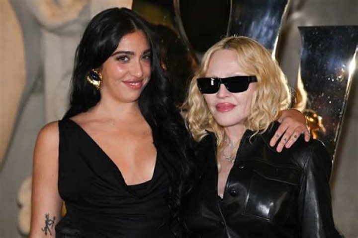 Madonna’s daughter Lourdes Leon wears a bare-all racy dress for a party!