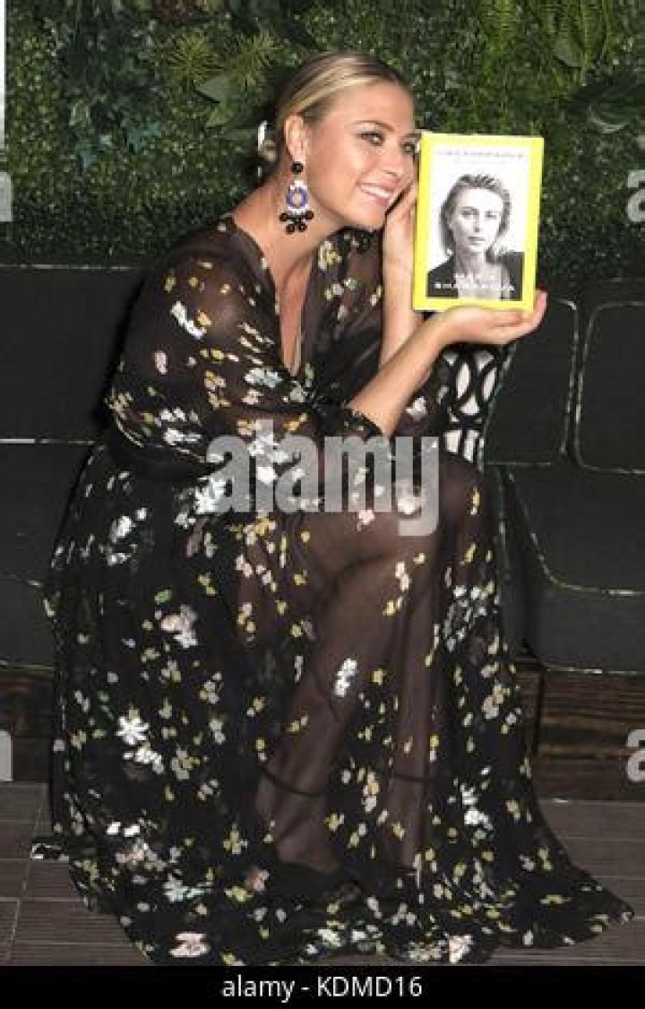 Maria Sharapova celebrates her autobiography at her Hamptons Magazine Cover party