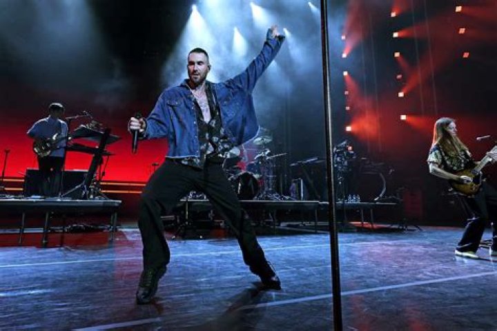 Maroon 5 performs at at Rock in RIo in Rio de Janeiro