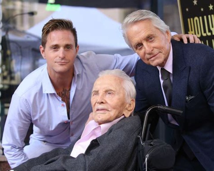 Michael Douglas and Kirk Douglas