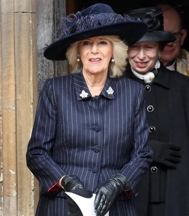 Queen Camilla led the international royal parade at Constantine’s memorial service